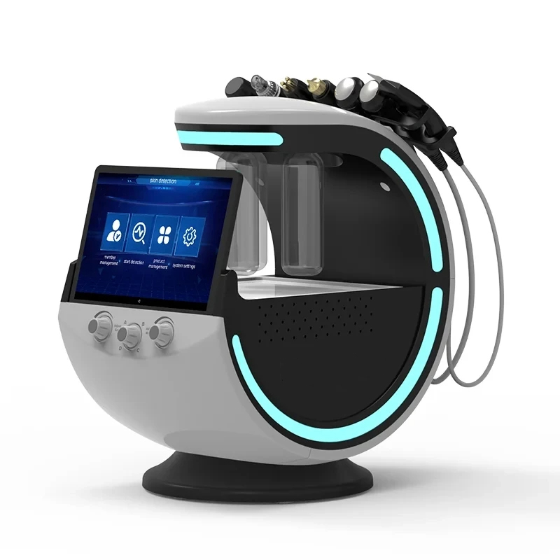7-in-1 Multifunctional Hydro Dermabrasion Facial System with Skin Condition Scanner